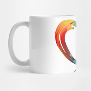 Abstract heart small logo Mug